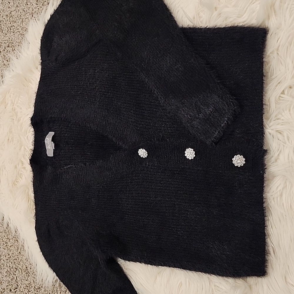 Marled Embellished Cardigan
